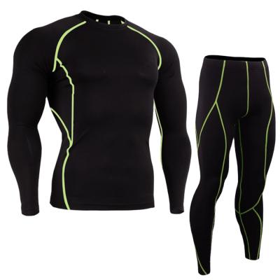 China Breathable Gym Quick-Drying Solid Outdoor Sports Liners Tight Long Sleeve Casual Sportswear Seamless Set for sale