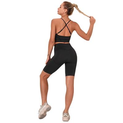 China Breathable Women Outfits Summer Wear Yoga Tank Top Yoga Wear Suit Fitness Clothing Workout Set for sale