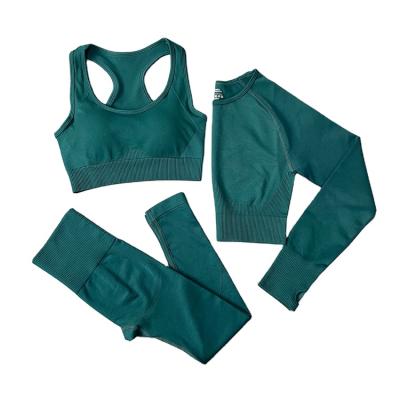 China Breathable High Waist Yoga Fitness Sets For Women Gym Running Wholesale Yoga Set Sports Yoga Sets for sale