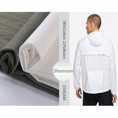 China Wind Proof Free Sample Eco-friendly Cotton Blend Fabric Nylon 78%cotton 22%nylon Nylon Crepe Coat Fabric for sale