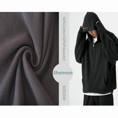 China Breathable hot sale fabric and comfortable French Terry CVC knitted hoodie fabric for sale