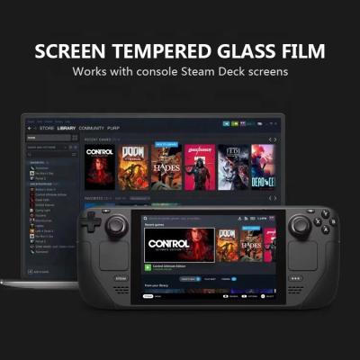 China High Clear Video Game Player 9H Hardness Anti Fingerprint Steam Rig Tempered Glass Screen Protector For Steam Rig for sale