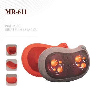 China MR-611 Portable Water Shape Massage Pillow Neck Kneading Massager for sale