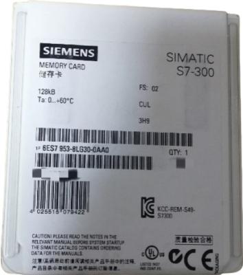 Китай SIEMENS 6ES7953-8LG30-0AA0 SIMATIC S7-300/C7/ET200 Микрокарта памяти для S7-300/C7/ET 200, 3, 3В NFLASH, 128 KB продается