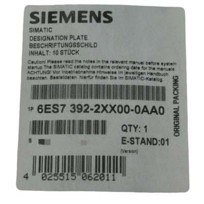 Cina SIEMENS 6ES7392-2XX00-0AA0 SIMATIC S7-300, STRIPPE D'ELIBRICAZIONE (PARTE DI SPAZIO), per dimensioni con connettore frontale a 20 poli in vendita