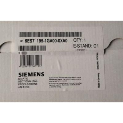 Chine SIEMENS 6ES7195-1GA00-0XA0 SIMATIC DP, RELLE de montage pour ET 200M, longueur 482,6 mm, pour le maintien de modules de bus pour la fonction de retrait et d'insertion à vendre