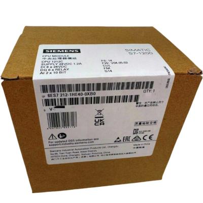 中国 SIEMENS 6ES7212-1HE40-0XB0 SIMATIC S7-1200, CPU 1212C, COMPACT CPU, DC/DC/RELAY, ONBOARD I/O: 8 DI 24 V DC; 6 DO RELAY 2 A; 2 AI 0-10 V DC,電源: DC 20.4-28.8 V DC,プログラム/データメモリー 100 KB 販売のため