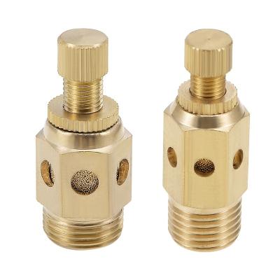 China Automatic Control Air Muffler Exhaust Brass Muffler Pneumatic Male Thread Absorb Filter Slip Lock For Mist Pump for sale