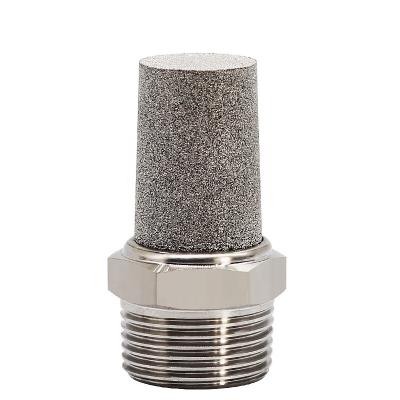 China Auto Control Air Fitting 304 Stainless Steel Muffler Male Pneumatic Connector for sale