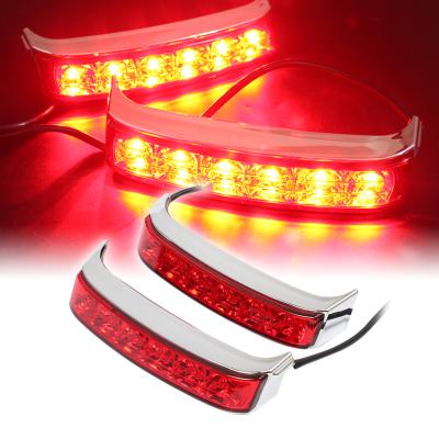 China Motorcycle Saddlebag LED Racing Brake Ride Len For Harley Touring Electra Glide Light Red Road Glide FLHTK CVO 2014-2020 MP-509-CH-R for sale