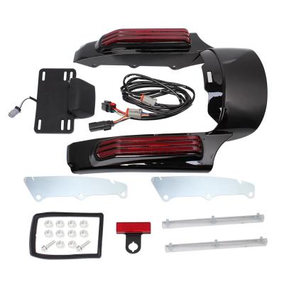 China High Quality ABS Plastic Motorcycle LED Rear Shock Absorber Extension Fascia For Harley Touring Electra Glide Road King FLHTK Limited Street Glide Ultra 2014-Up for sale