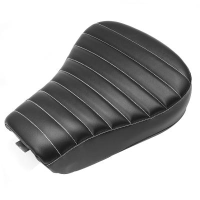 China Black Motorcycle Synthetic Leather Front Driver Solo Seat Cushion For Harley Sportster Forty Eight XL1200 883 72 48 New for sale