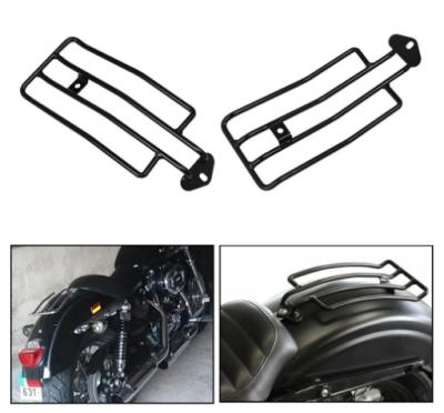 China Iron Black Motorcycle Rear Solo Seat Luggage Rack Support Shelf For Harley Sportster Iron XL 883 1200 48 1985-2003 for sale