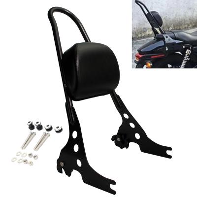 China Steel Metal Motorcycle Luggage Rack Sissy Bar Rear Passenger Backrest Cushion Pad Protector For Harley Sportster 883 1200 XLH XL 883C 883R 1200R 1200C for sale