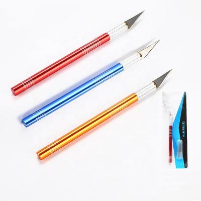 China Mini Paper Cutter Quick-change Paper Cutter Knife DIY Art Slitting Hobby Knife Utility Paper Carving Tools for sale