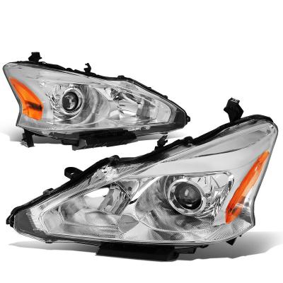 China Car Head Light Fit For 2013 Nissan Altima Sedan Projector Headlight Chrome Amber 260603TA0A 260103TA0A 121500 for sale