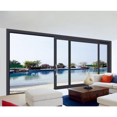 China Energy Saving Aluminum Multi Tempered Glass Patio Door Sliding Door AS2047 for sale