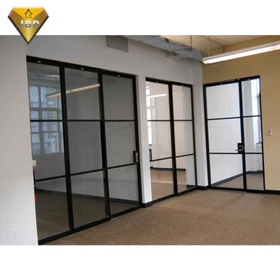 China Modern Aluminum Balcony Sliding Doors Double Sliding Glass Door Aluminum Glass Sliding Door for sale