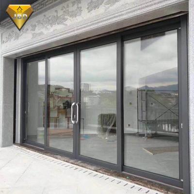 China Sliding Sliding Door Systems Telescopic Glass Door Sliding System Aluminum Sliding Door for sale