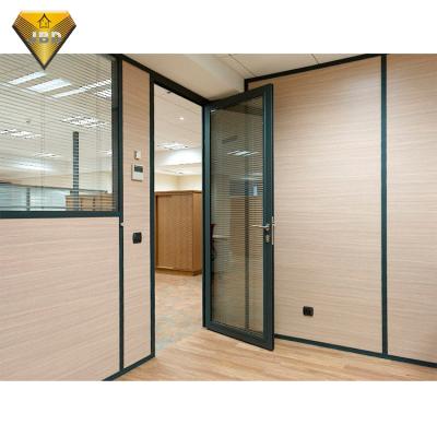 China Mid Century Large Commercial Aluminum Swing Door Aluminum Office Doors Shop Office Aluminum Glass Entry Doors for sale