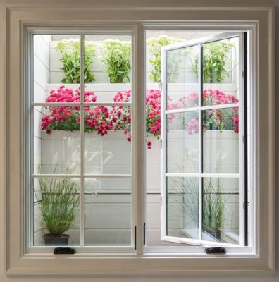 China Folding Screen Deck Insulation Aluminum Window Broken Half Around Aluminum Casement Window for sale