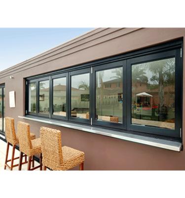 China Magnetic Screen Aluminum Profile Skylight Aluminum Windows Drawing Sliding Window With Four Panel for sale