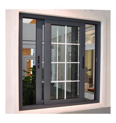 China Aluminum Sliding Windows Glass Window Magnetic Thermal Break Screen Aluminum Sliding Window With Mosquito Screen for sale