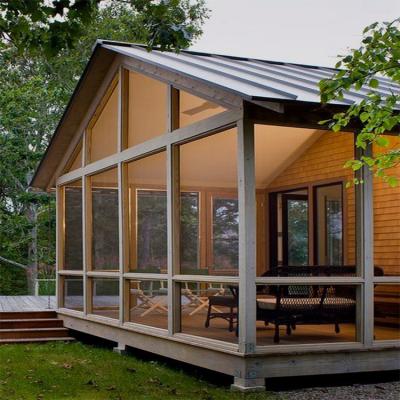 China Energy Efficient New Style Aluminum Alloy Tempered Glass Garden Solarium Glass House for sale