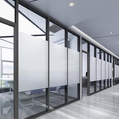 China Latest Modern Design Office Interior Glass Partition Wall Used Office Partition Wall for sale