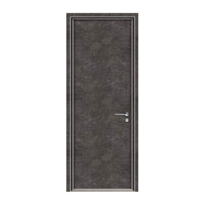 China Modern Black Veneer Solid Hollow Out Prefinished Fireproof Commercial Interior Wood Doors for sale