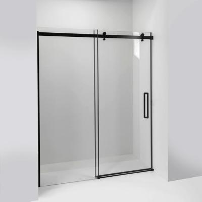 China Silent sliding system made in china bathroom frameless interior sliding glass door for sale