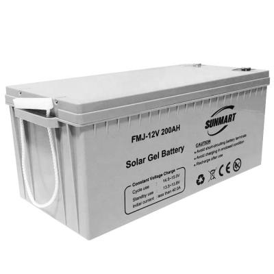 China Solar UPS/SOLAR SYSTEM/INVERTER 12V200AH inverter battery 12V200AH GEL battery for solr/wind system for sale