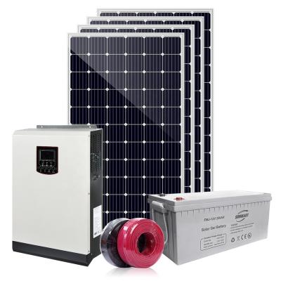 China Home Solar Power System 2kW Off Grid Solar Power System Home for sale