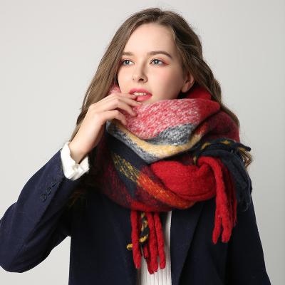 China High Quality Custom New Fashion Women Winter Cashmere Warm Cashmere Scarf Shawl for sale