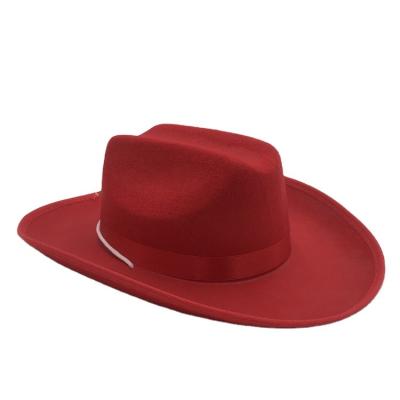 China Wholesale Cheap Custom Logo Design Mens Womens Picture Felted Hat Cowboy Hats for sale