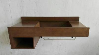 China Color moderno flotante de Brown de los gabinetes de la vanidad del cuarto de baño con aduana profesional en venta