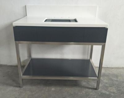 China Muebles de lujo flotantes de la barra de metal de los gabinetes de cuarto de baño del cuarto de baño, estilo moderno en venta