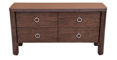 China Solid Wood Frame Hotel Room Dresser Four Drawer , Hospitality Case Goods for sale