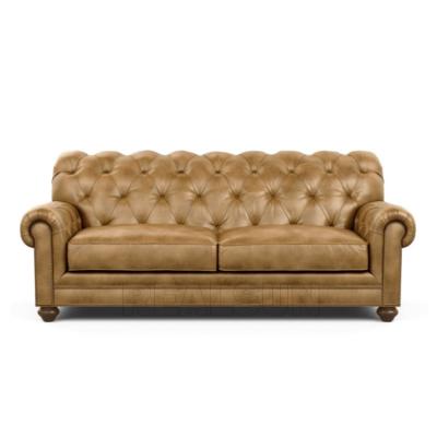 Chine Divan en cuir véritable antique de Seater Sofa Chesterfield Tufted Sofa Set du style 3 à vendre