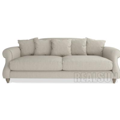 China Polstermöbel hölzerne Recliner-Wohnzimmer-Sofa Linen Fabric Luxurious Banquet-Couch zu verkaufen