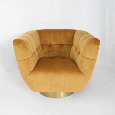 Chine Base tuftée de Sofa With Gold Stainless Steel de caboteur moderne à vendre