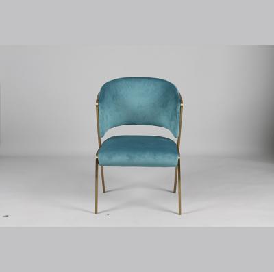 Chine Sillas tapissé Blue Velvet dinant la chaise pour nordique moderne de cuisine à vendre