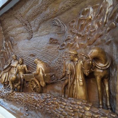 China Famous Reproduction Metal China Foundry Art Low Relief Bronze Sculpture For Sale for sale