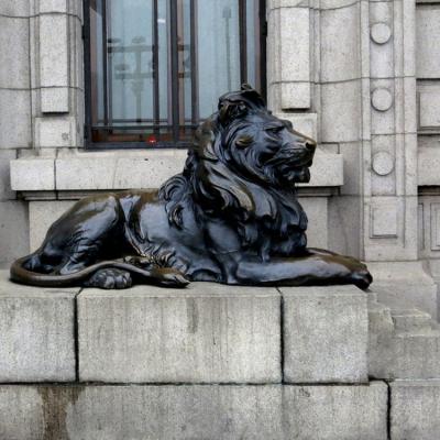 China China factory sale outdoor decoration animal sculpture statue lion bronzefor garden for sale