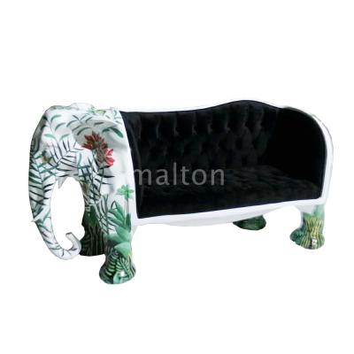 China China Modern Fiberglass Elephant Bench Fiberglass Outdoor Animal Sculpture for sale