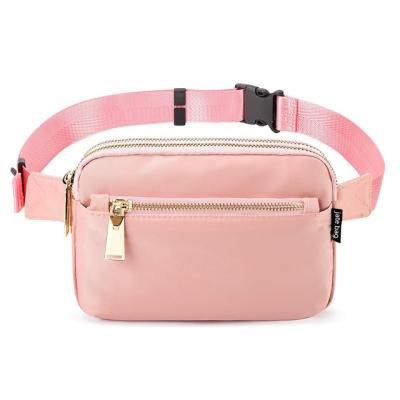 China Durable Waist Bag Fanny Pack Money Bag Custom Phone Bag Fashion Unisex Nylon Waist Bag for sale