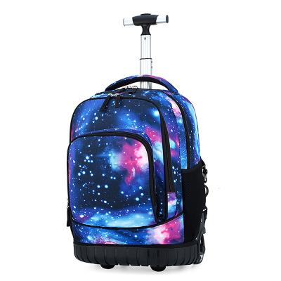 China Durable 18 Inch Rolling Trolley Wheeled School Backpack Students Books Travel Bag for sale