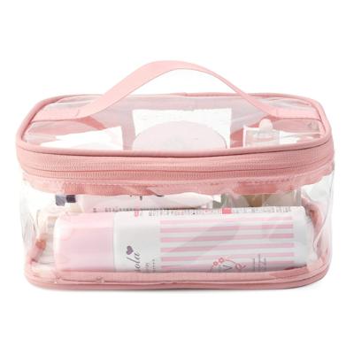 China 2020 New Zipper Fashion Travel Storage Waterproof Portable Clear Makeup Pouch Cosmetic Bag For Women Girls for sale