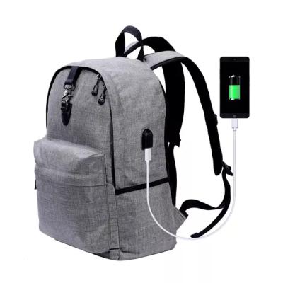 China With USB BSCI factory 300D polyester bag with USB charger for women and men travel anti-theft laptop backpack for sale