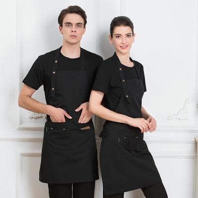 China Wholesale Custom Adjustable Waterproof Canvas Vinyl Cafe Waterproof Apron for sale